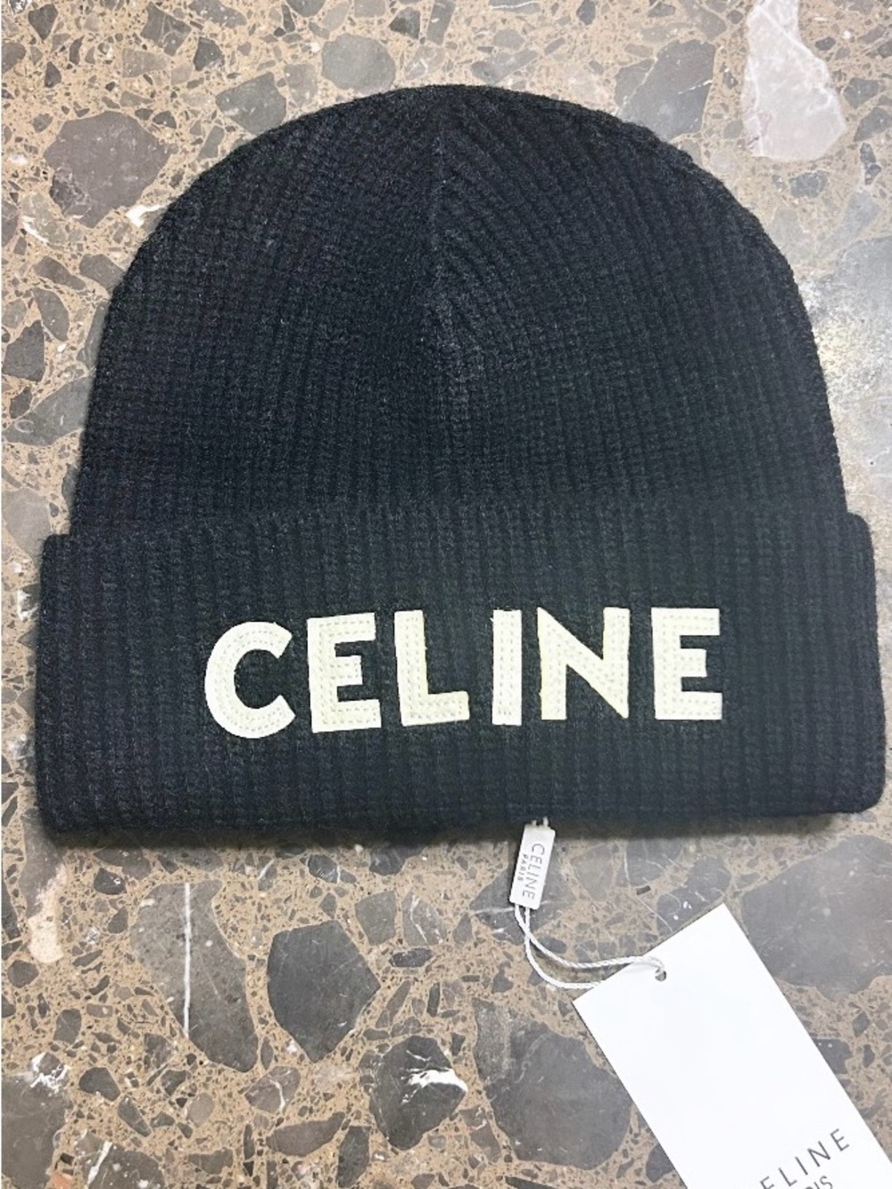 Celine Black Beanie